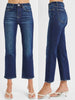 Margo High-Rise Crop Straight Denim