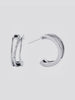 Emily Multi-Hoop Earrings - Silver