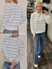 Mckinlee Striped Crewneck - Ivory/Navy