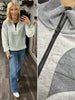 Dina Gray 1/4 Zip Pull Over