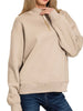 Sam Gold Accent Quarter Zip - Taupe