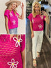 Erica Floral Crochet Sweater