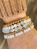 Tori 5 Piece Ivory/Gold Bracelet Set