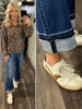 Morgan Mid-Rise Straight Denim with Release Cuff