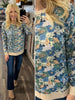 Louella Floral Long Sleeve - Blue/Taupe