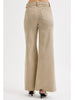 Brenna High-Rise Wide Leg Denim - Latte Shimmer