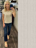 Katrina Ribbed Cap Sleeve Top- Oat