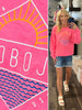 Okoboji Days Crewneck - Neon Pink