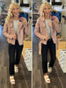 Jayla Blush Belted Jacket