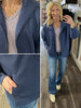 Tinlee Scuba Full-Zip Jacket - Denim