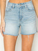 Monica High-Rise Cut Hem Shorts