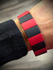 Gameday Stretch Bracelet - Red/Black