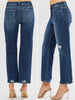 Tara High-Rise Straight with Hidden Patch