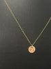 Holli Hammered Disc Necklace - Gold