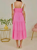 Annabelle Pink Embroidered Dress