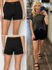 Kiera High Rise Black Shorts