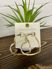Emma Pave Heart Hoops - Gold