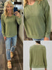 Diane So-Soft Center-Seam Sweater - Olive