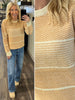 Tracie Mustard/Cream Color Block Sweater