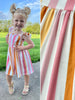 Rylee Ruffle Dress - Kids - Sunset Stripes