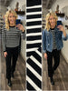 Peggy Striped Sweater - Black/Ivory