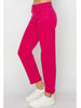 Jenna High-Rise Ankle Denim - Fuchsia