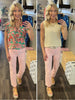 Chelsea Light Pink Straight Denim