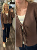 Morgan Tied Sweater - Brown