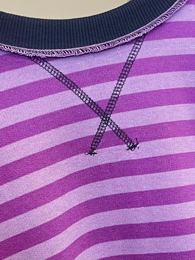 Jordyn V-Cut Crewneck - Purple
