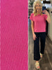 Hallie Ribbed TShirt - Pink