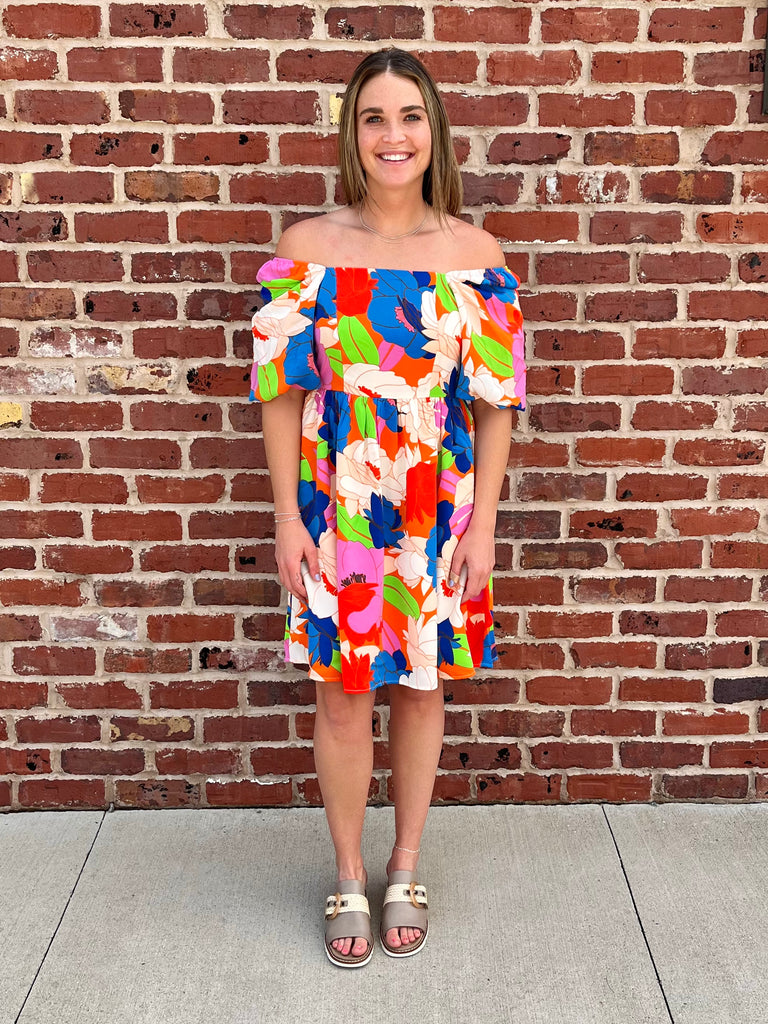 Daisy Puff Sleeve Dress