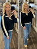 Hannah Contrast V-Neck