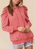 Kara Striped Puff Sleeve Hoodie