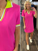 Grace Neon Collared Dress