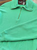 Mindy Ribbed 1/4 Zip - Green