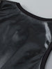 Tabbie Faux Leather Tank - Black
