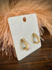 Corinne J Hoop Earrings - Gold