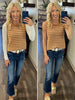 Kari Knit Sweater Tank - Caramel