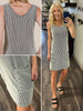 Amy Rib Knit Tank Dress - Black