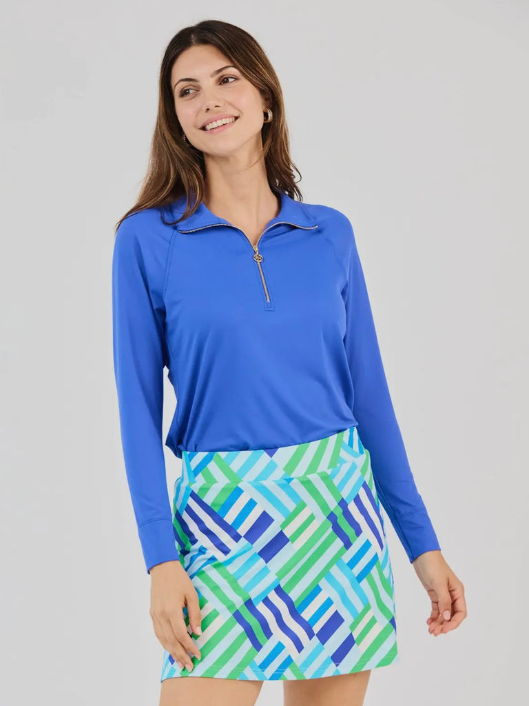 Aspen Skort - Blue/Green Surf