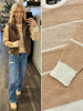 Tracie Mustard/Cream Color Block Sweater