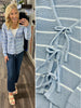 Bexley Tied Sweater - Sky Blue