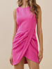 Ariana Draped Tulip Hem Dress