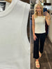 Cassie White Sweater Tank