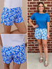 Julia Blue Floral Shorts