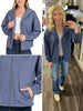 Tinlee Scuba Full-Zip Jacket - Denim