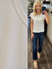 Katrina Ribbed Cap Sleeve Top - Ivory