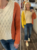 Janessa Block Knit Sweater