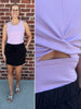 Mya Twist - Back Tank - Lilac