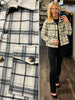 Andie Plaid Shacket with Accent Collar